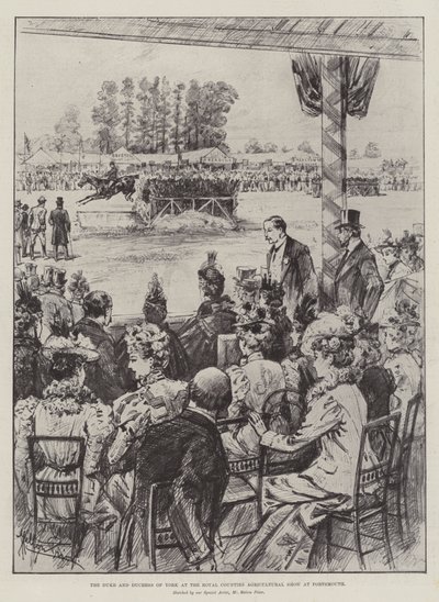 The Duke and Duchess of York at the Royal Counties Agricultural Show at Portsmouth by Melton Prior